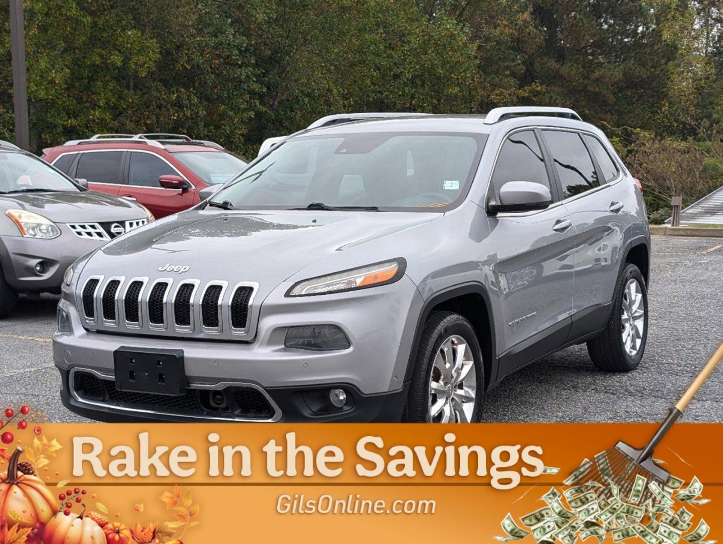 2014 /Black Jeep Cherokee Limited (1C4PJLDSXEW) with an Regular Unleaded V-6 3.2 L/198 engine, 9-Speed Automatic w/OD transmission, located at 3959 U.S. 80 W, Phenix City, AL, 36870, (334) 297-4885, 32.469296, -85.135185 - 2014 Jeep Cherokee Limited - Photo#0