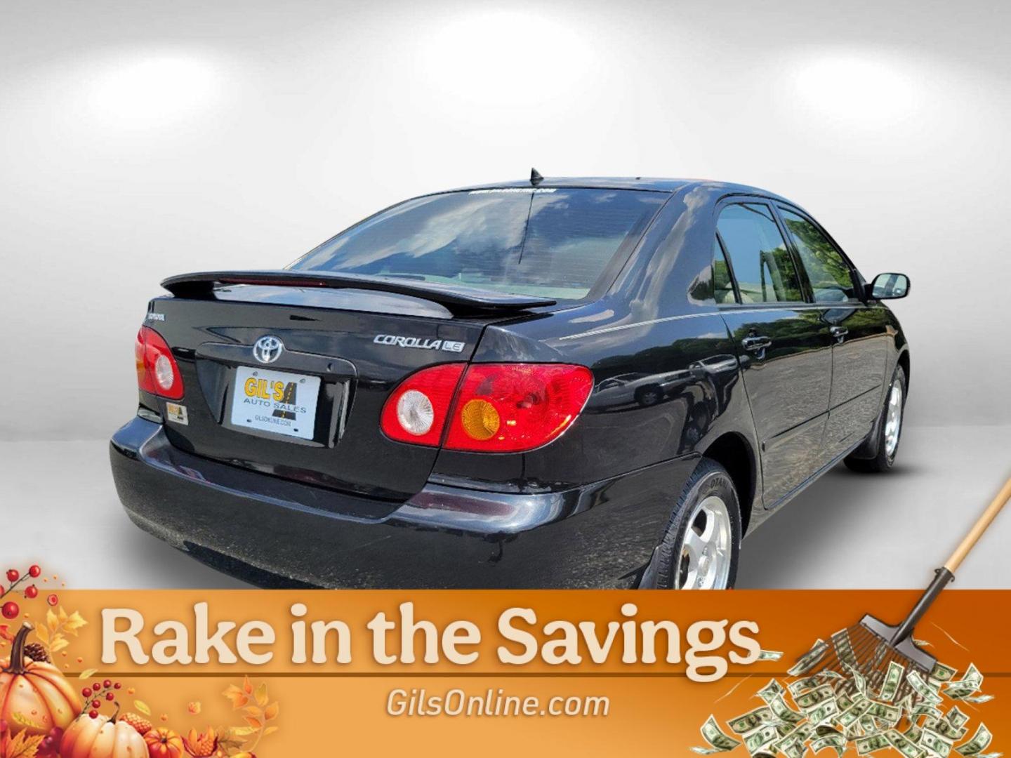 2003 Black /Gray Toyota Corolla LE (JTDBR32E730) with an Gas I4 1.8L/108 engine, 4-Speed Automatic w/OD transmission, located at 3959 U.S. 80 W, Phenix City, AL, 36870, (334) 297-4885, 32.469296, -85.135185 - 2003 Toyota Corolla LE - Photo#8