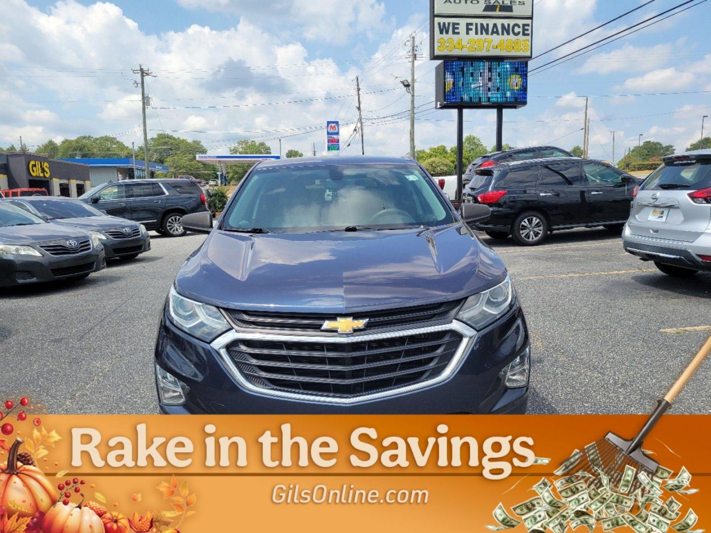 2019 Storm Blue Metallic /Medium Ash Gray Chevrolet Equinox LS (3GNAXHEV8KL) with an Turbocharged Gas I4 1.5L/92 engine, 6-Speed Automatic transmission, located at 804 22nd Ave, Phenix City, AL, 36870, (334) 297-1860, 32.484749, -85.024475 - 2019 Chevrolet Equinox LS - Photo#2