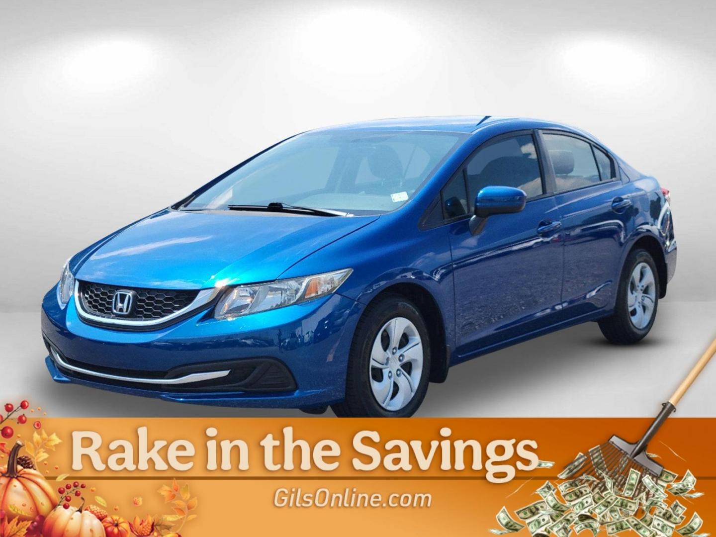 2015 Blue Honda Civic LX Sedan CVT (2HGFB2F56FH) with an 1.8L L4 SOHC 16V engine, Continuously Variable Transmission transmission, located at 7000 Northlake Connector, Columbus, GA, 31904, (706) 987-8085, 32.524975, -84.978134 - 2015 Honda Civic Sedan LX - Photo#0