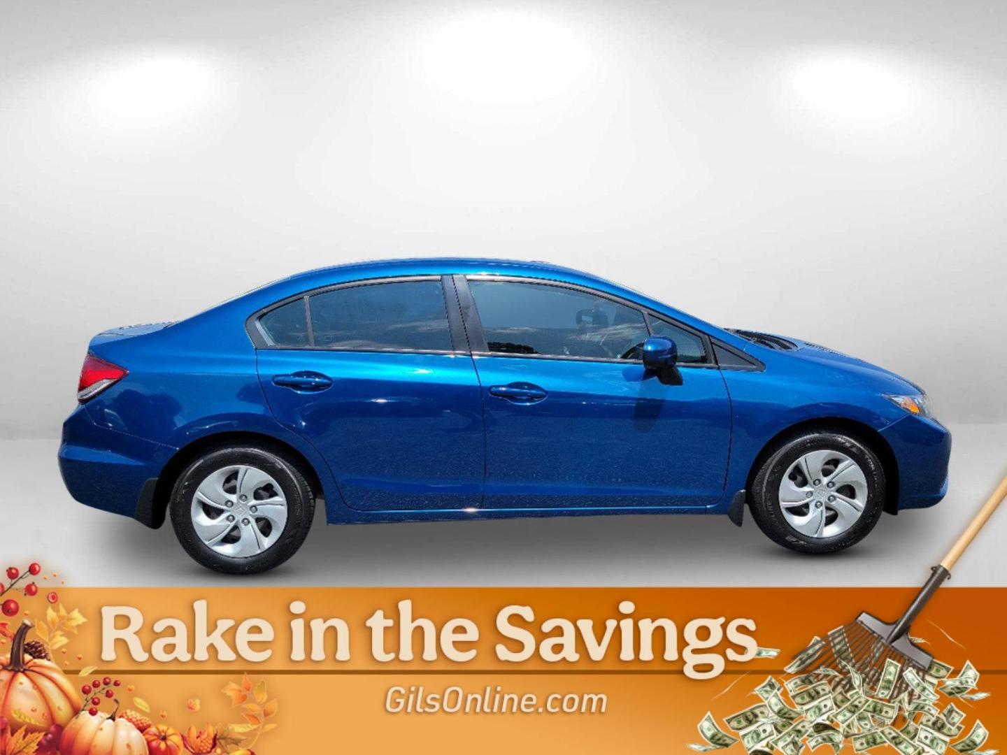 2015 Blue Honda Civic LX Sedan CVT (2HGFB2F56FH) with an 1.8L L4 SOHC 16V engine, Continuously Variable Transmission transmission, located at 7000 Northlake Connector, Columbus, GA, 31904, (706) 987-8085, 32.524975, -84.978134 - 2015 Honda Civic Sedan LX - Photo#3