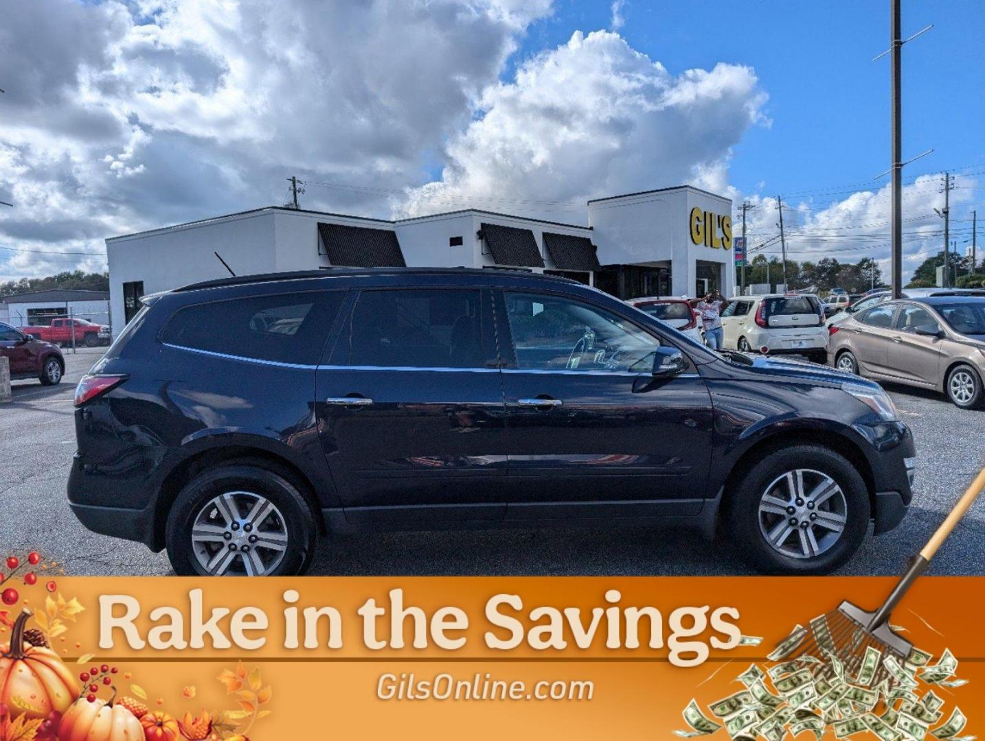 2015 /Ebony Chevrolet Traverse LT (1GNKRHKD8FJ) with an Gas V6 3.6L/217 engine, 6-Speed Automatic transmission, located at 5115 14th Ave., Columbus, GA, 31904, (706) 323-0345, 32.511494, -84.971046 - 2015 Chevrolet Traverse LT - Photo#12