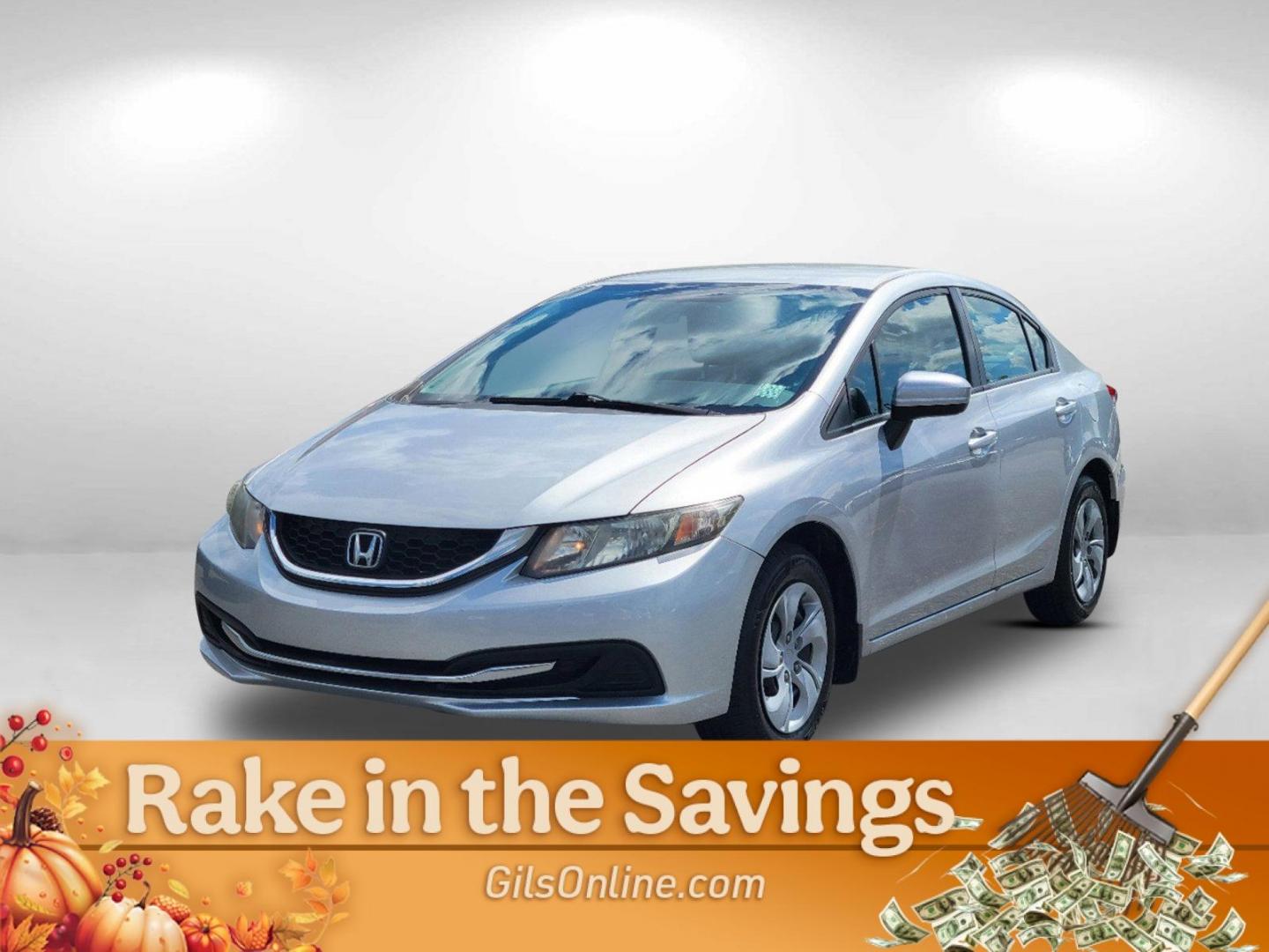 2014 Silver Honda Civic Sedan LX (2HGFB2F57EH) with an Regular Unleaded I-4 1.8 L/110 engine, 1-Speed CVT w/OD transmission, located at 3959 U.S. 80 W, Phenix City, AL, 36870, (334) 297-4885, 32.469296, -85.135185 - 2014 Honda Civic Sedan LX - Photo#1