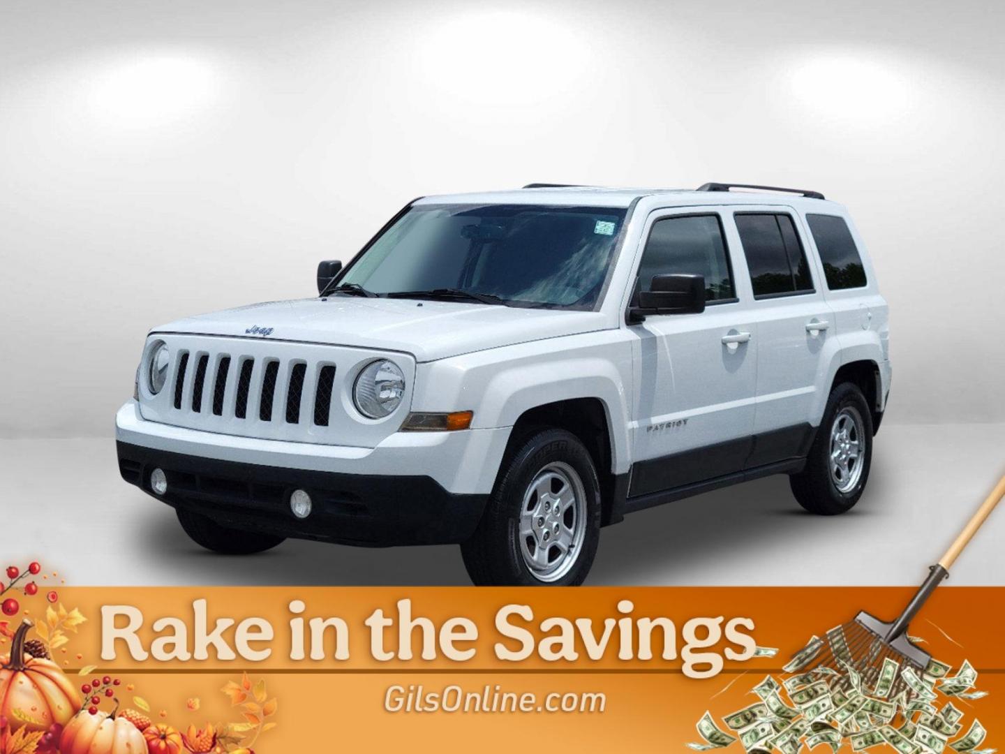 2016 Bright White Clearcoat /Dark Slate Gray Jeep Patriot Sport (1C4NJPBAXGD) with an Regular Unleaded I-4 2.0 L/122 engine, 1-Speed CVT w/OD transmission, located at 3959 U.S. 80 W, Phenix City, AL, 36870, (334) 297-4885, 32.469296, -85.135185 - 2016 Jeep Patriot Sport - Photo#0