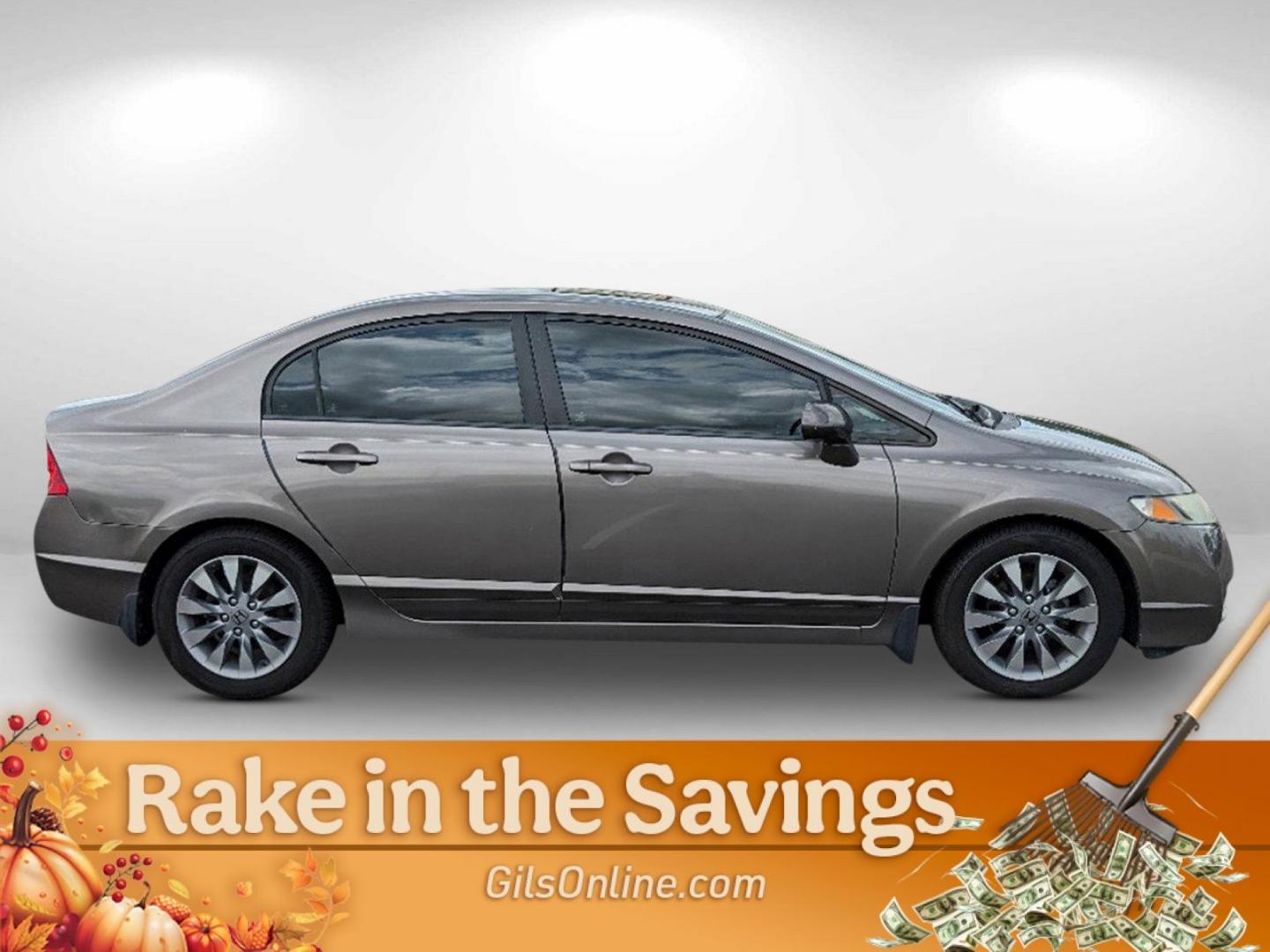 2009 Tan Honda Civic Sdn EX-L (1HGFA16919L) with an Gas I4 1.8L/110 engine, 5-Speed Automatic transmission, located at 804 22nd Ave, Phenix City, AL, 36870, (334) 297-1860, 32.484749, -85.024475 - 2009 Honda Civic Sdn EX-L - Photo#3