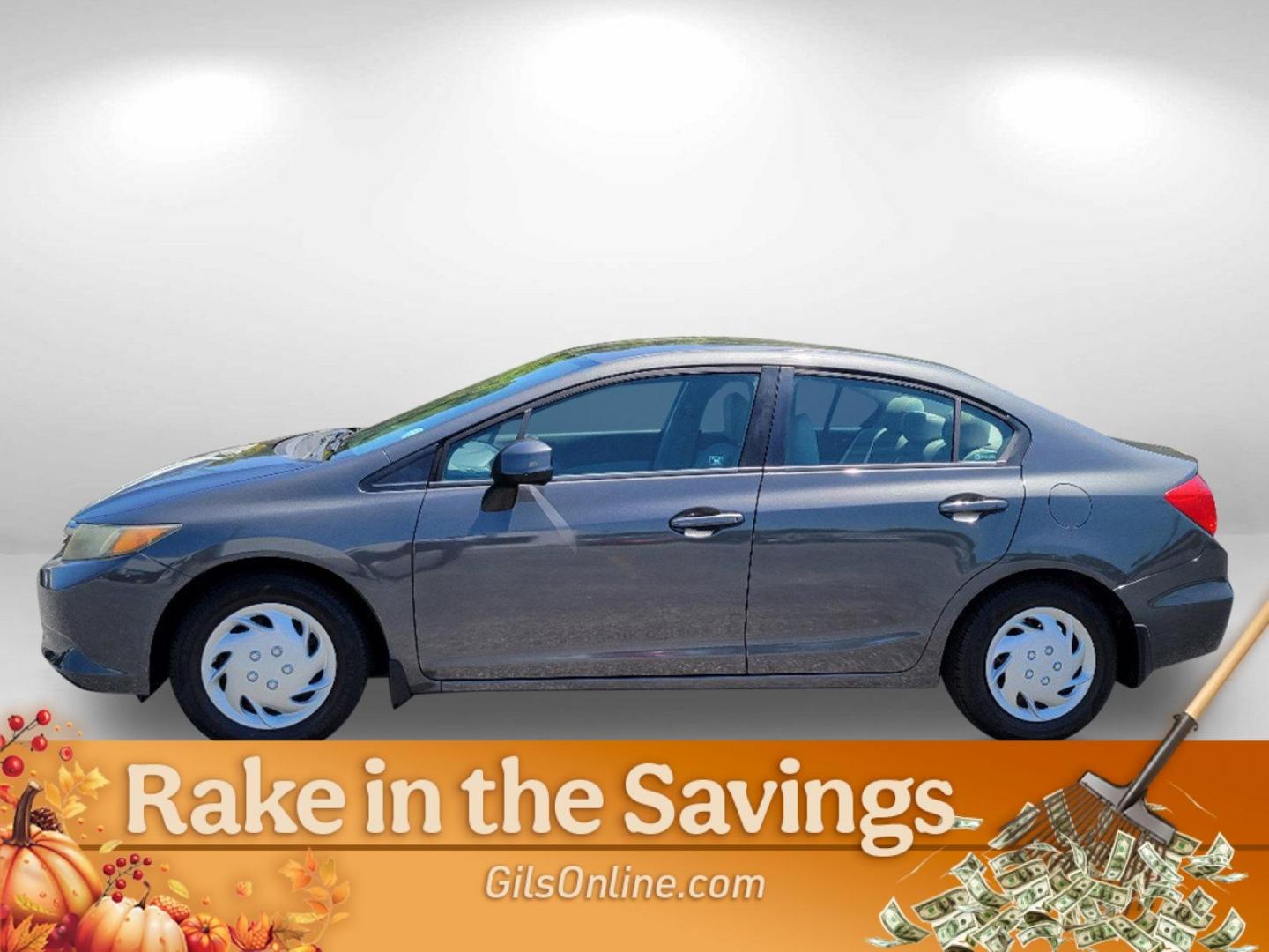 2012 Gray Honda Civic Sdn LX (19XFB2F52CE) with an Gas I4 1.8L/110 engine, 5-Speed Automatic transmission, located at 3959 U.S. 80 W, Phenix City, AL, 36870, (334) 297-4885, 32.469296, -85.135185 - 2012 Honda Civic Sdn LX - Photo#14