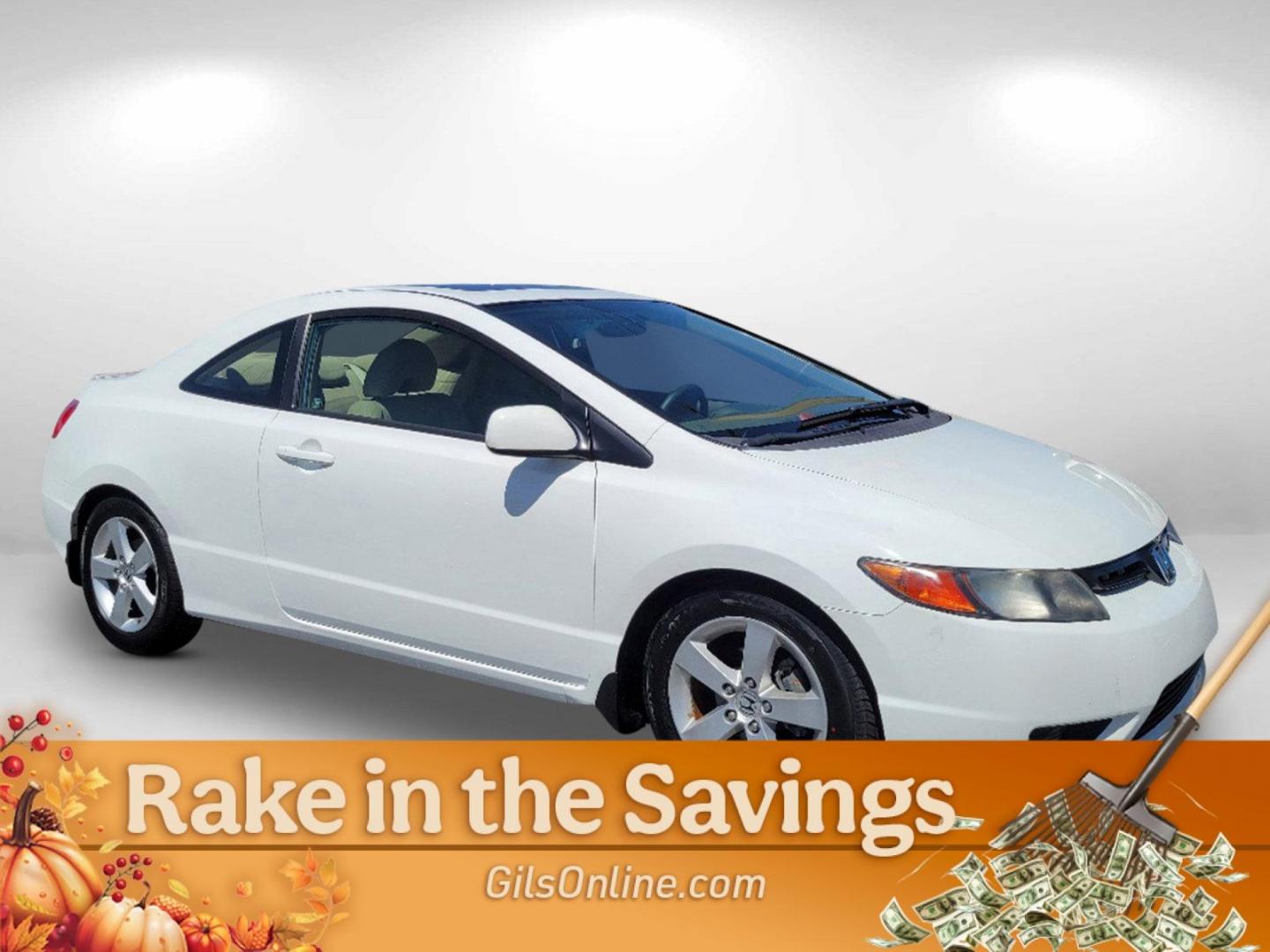 2006 White Honda Civic Cpe EX (2HGFG12836H) with an Gas I4 1.8L/110 engine, 5-Speed Automatic transmission, located at 7000 Northlake Connector, Columbus, GA, 31904, (706) 987-8085, 32.524975, -84.978134 - 2006 Honda Civic Cpe EX - Photo#4