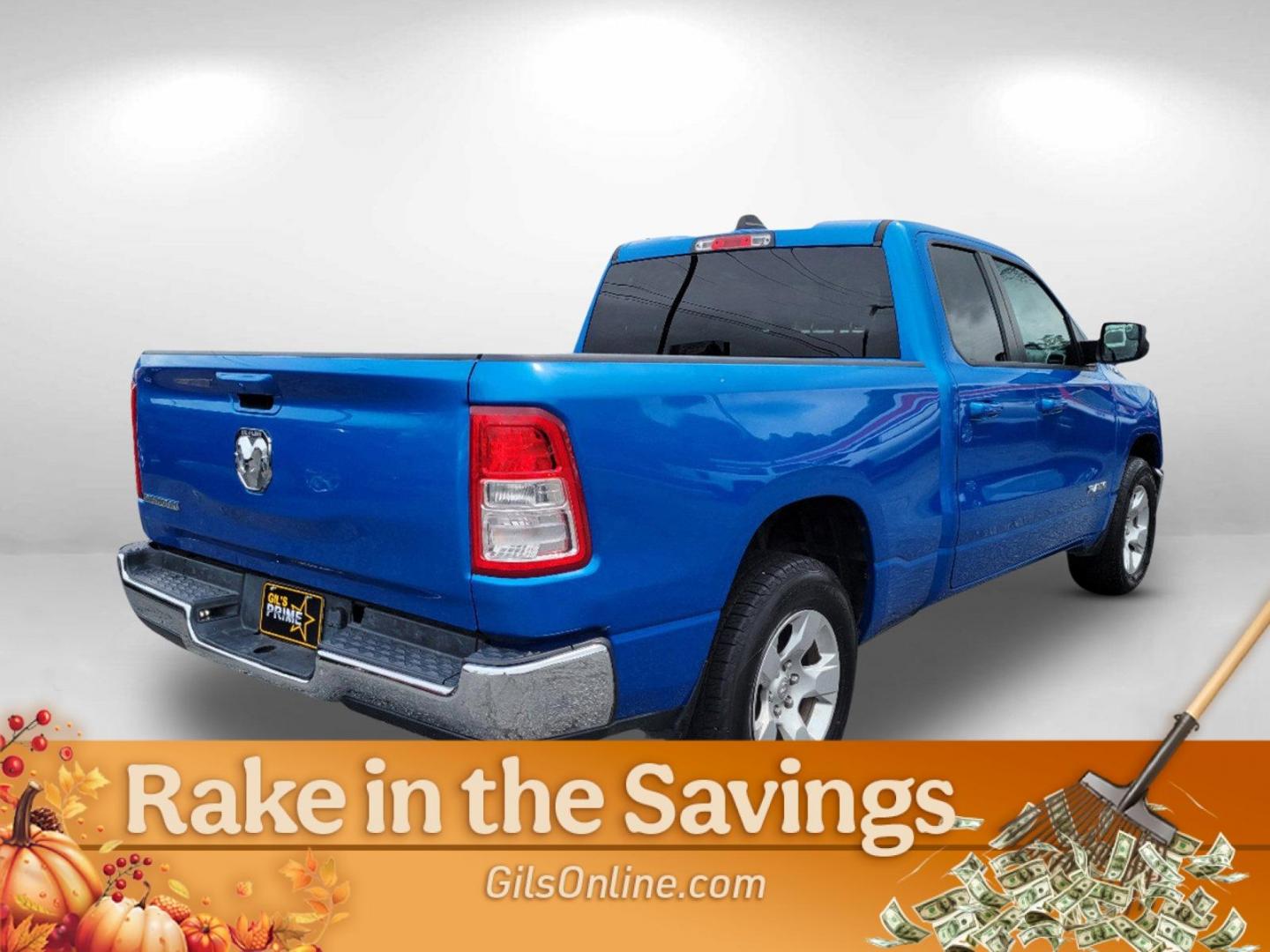 2022 Hydro Blue Pearlcoat /Diesel Gray/Black Ram 1500 Big Horn (1C6RREBG5NN) with an Gas/Electric V-6 3.6 L/220 engine, 8-Speed Automatic w/OD transmission, located at 1430 Gateway Drive, Opelika, AL, 36801, (334) 239-0944, 32.637871, -85.409790 - 2022 Ram 1500 Big Horn - Photo#4