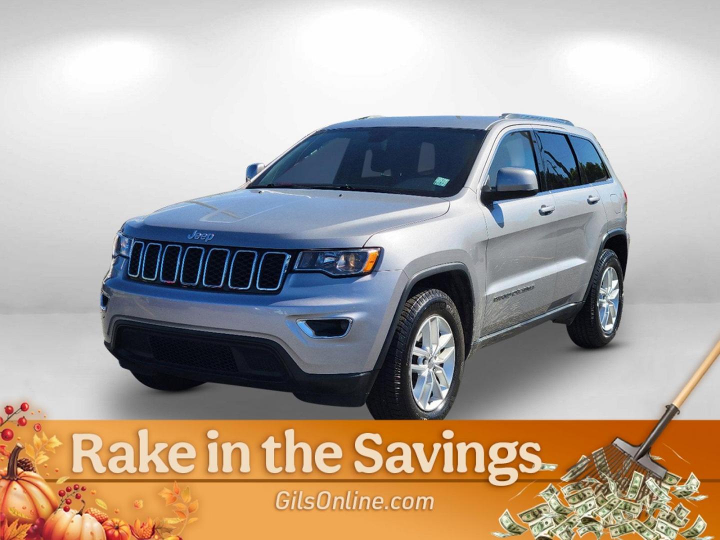 2017 Billet Silver Metallic Clearcoat /Black Jeep Grand Cherokee Laredo (1C4RJEAG7HC) with an Regular Unleaded V-6 3.6 L/220 engine, 8-Speed Automatic w/OD transmission, located at 1430 Gateway Drive, Opelika, AL, 36801, (334) 239-0944, 32.637871, -85.409790 - 2017 Jeep Grand Cherokee Laredo - Photo#1