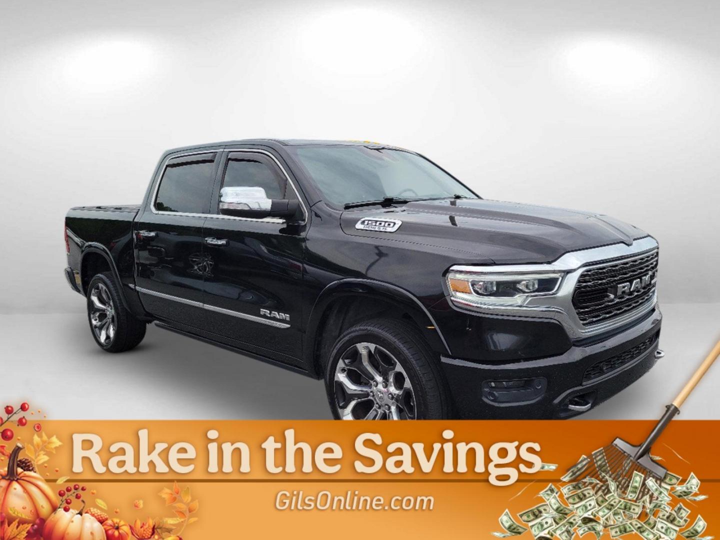 2019 Diamond Black Crystal Pearlcoat /Black Ram 1500 Limited (1C6SRFHT5KN) with an Regular Unleaded V-8 5.7 L/345 engine, 8-Speed Automatic w/OD transmission, located at 5115 14th Ave., Columbus, GA, 31904, (706) 323-0345, 32.511494, -84.971046 - 2019 Ram 1500 Limited - Photo#2