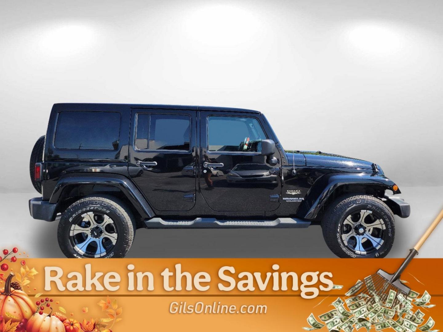 2012 Black /Black Interior Jeep Wrangler Unlimited Sahara (1C4BJWEG4CL) with an Gas V6 3.6L/220 engine, 5-Speed Automatic transmission, located at 1430 Gateway Drive, Opelika, AL, 36801, (334) 239-0944, 32.637871, -85.409790 - 2012 Jeep Wrangler Unlimited Sahara - Photo#3