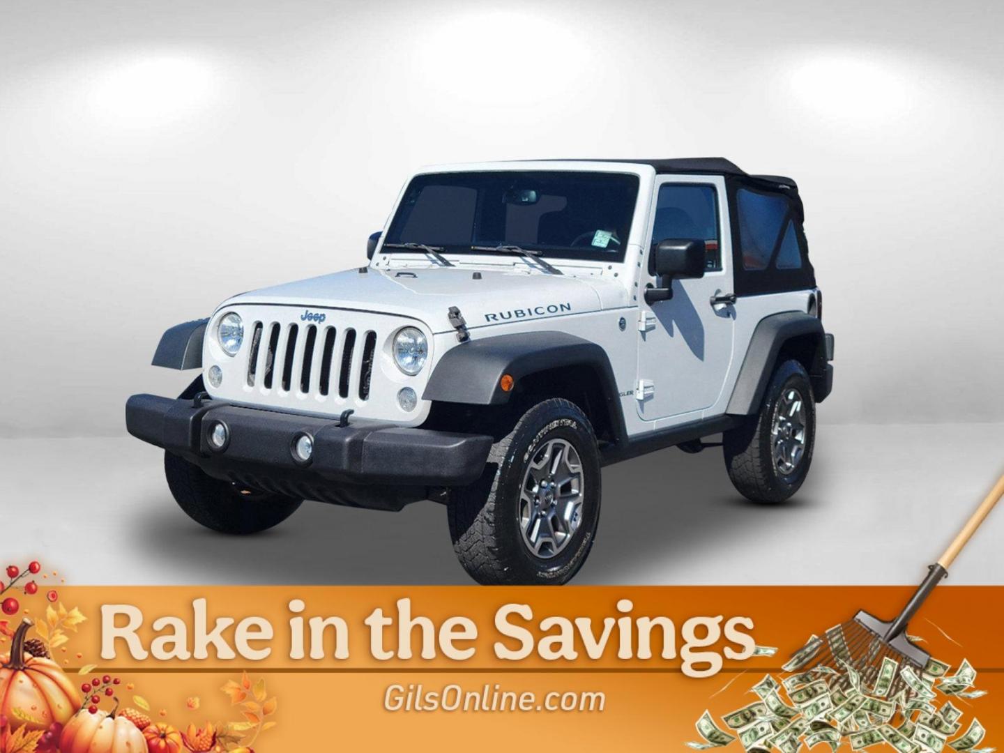 2015 Bright White Clearcoat /Black Jeep Wrangler Rubicon (1C4BJWCG4FL) with an Regular Unleaded V-6 3.6 L/220 engine, 5-Speed Automatic w/OD transmission, located at 804 22nd Ave, Phenix City, AL, 36870, (334) 297-1860, 32.484749, -85.024475 - 2015 Jeep Wrangler Rubicon - Photo#1