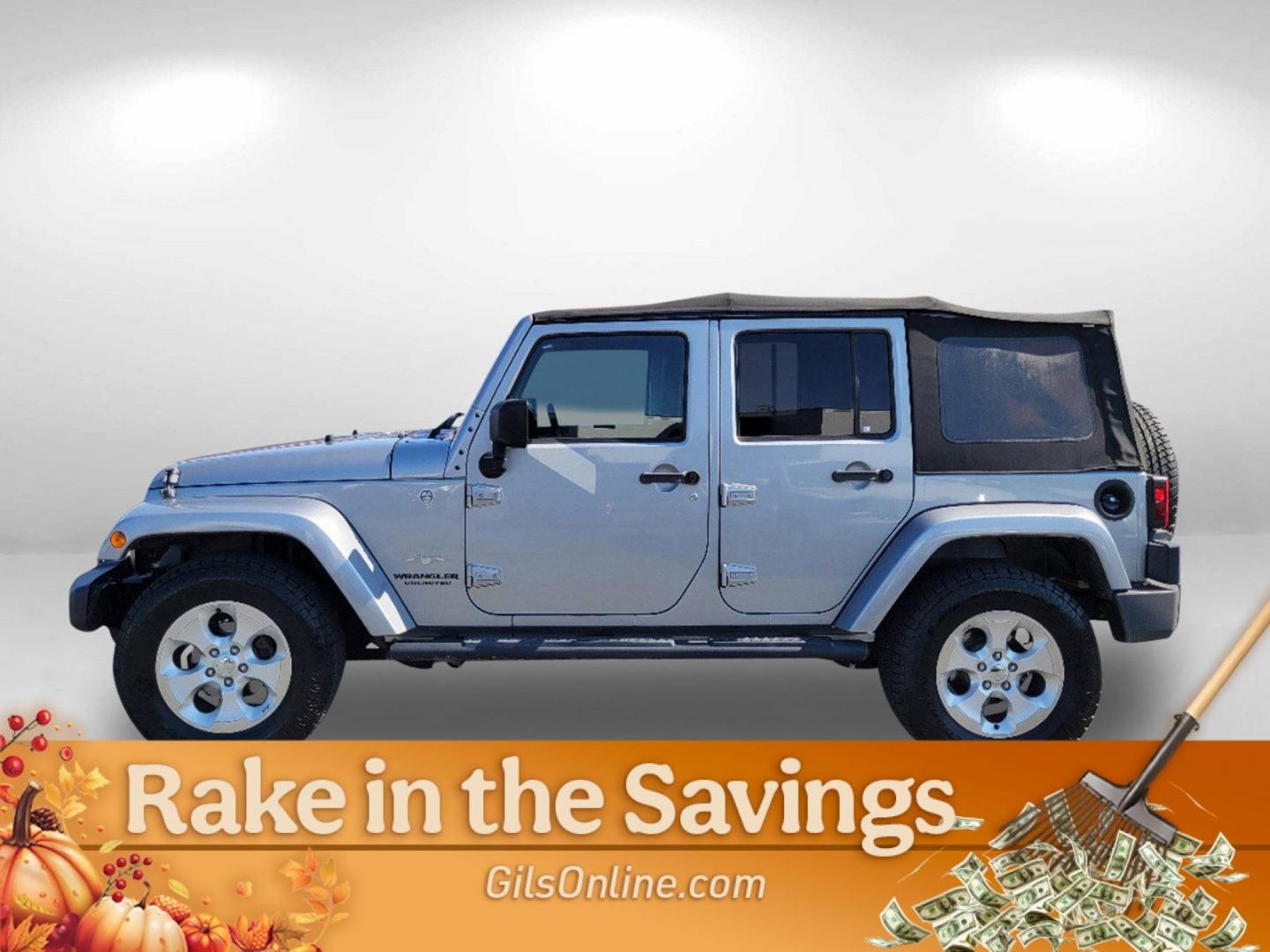 2013 Billet Silver Metallic /Black Interior Jeep Wrangler Unlimited Sahara (1C4BJWEGXDL) with an Gas V6 3.6L/220 engine, 5-Speed Automatic transmission, located at 5115 14th Ave., Columbus, GA, 31904, (706) 323-0345, 32.511494, -84.971046 - 2013 Jeep Wrangler Unlimited Sahara - Photo#7