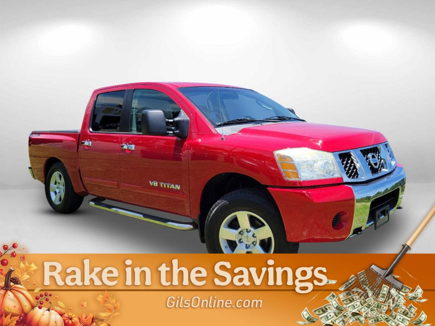 2006 Red Nissan Titan (1N6BA07BX6N) with an Gas/Ethanol V8 5.6L/339 engine, 5-Speed Automatic w/OD transmission, located at 5115 14th Ave., Columbus, GA, 31904, (706) 323-0345, 32.511494, -84.971046 - 2006 Nissan Titan - Photo#2