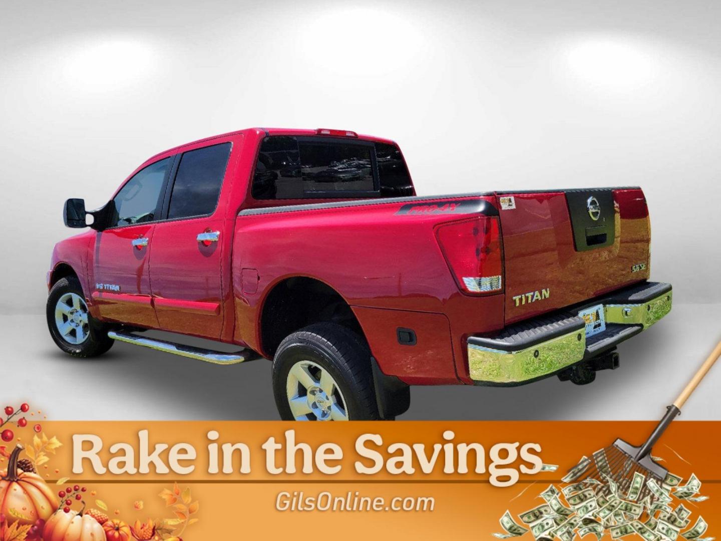 2006 Red Nissan Titan (1N6BA07BX6N) with an Gas/Ethanol V8 5.6L/339 engine, 5-Speed Automatic w/OD transmission, located at 5115 14th Ave., Columbus, GA, 31904, (706) 323-0345, 32.511494, -84.971046 - 2006 Nissan Titan - Photo#6