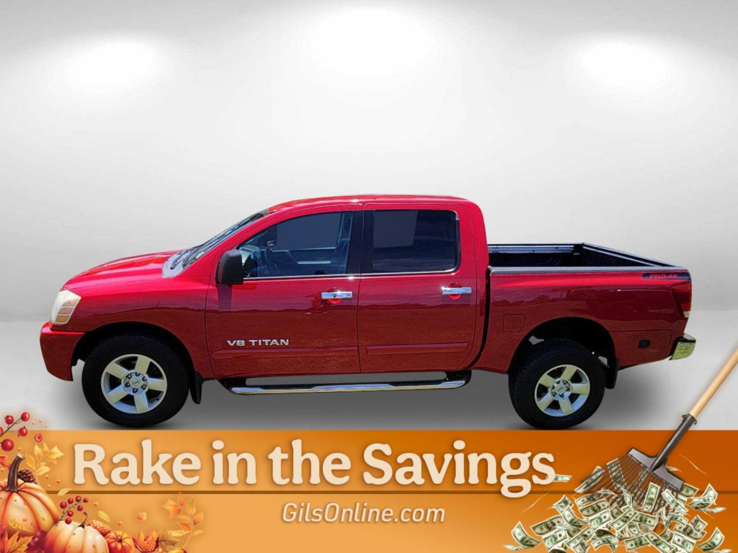 2006 Red Nissan Titan (1N6BA07BX6N) with an Gas/Ethanol V8 5.6L/339 engine, 5-Speed Automatic w/OD transmission, located at 5115 14th Ave., Columbus, GA, 31904, (706) 323-0345, 32.511494, -84.971046 - 2006 Nissan Titan - Photo#7