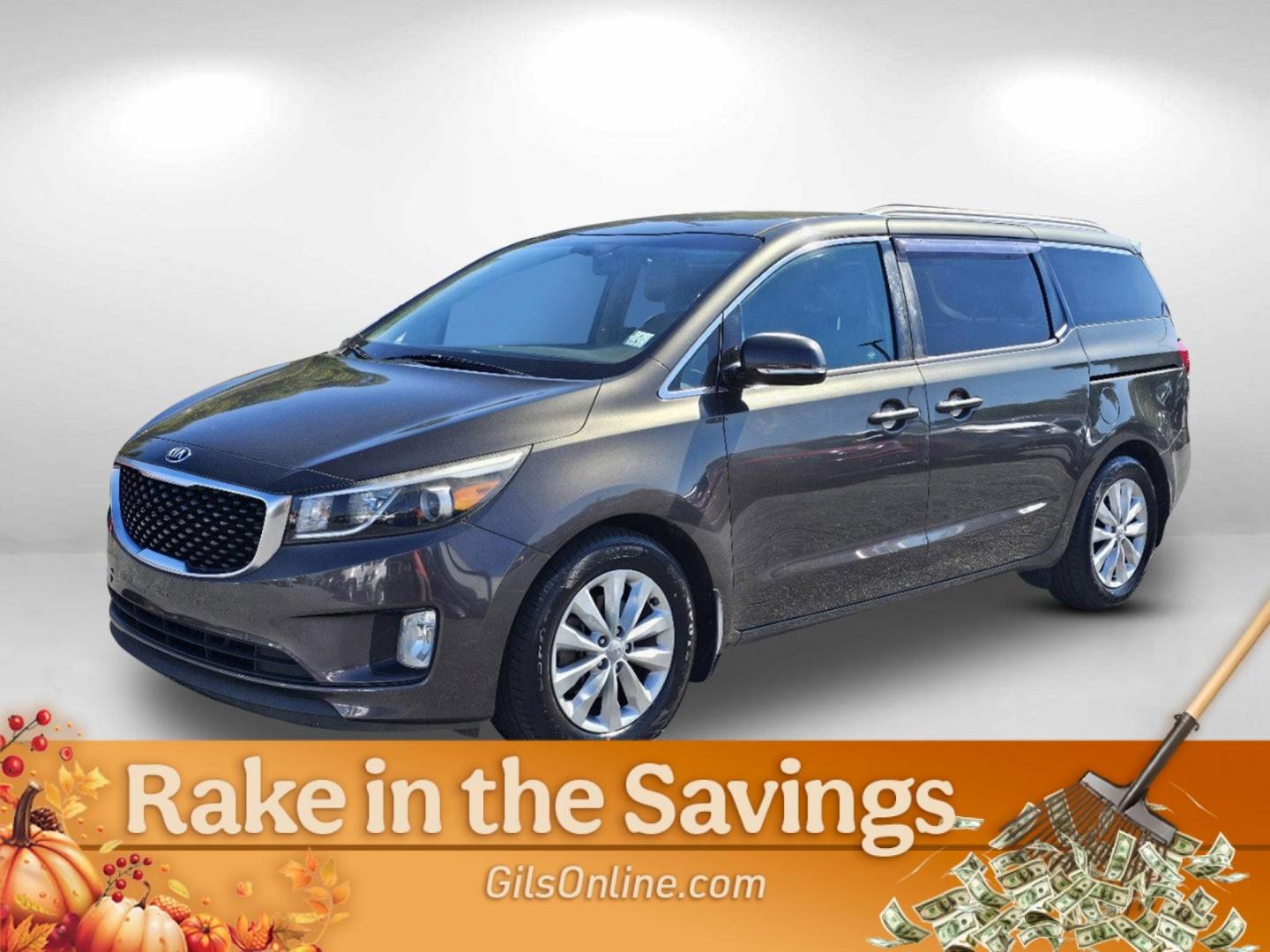 2016 Titanium Bronze Pearl Metallic /Gray Kia Sedona EX (KNDMC5C10G6) with an 3.3L V6 DOHC 24V engine, 6-Speed Automatic transmission, located at 5115 14th Ave., Columbus, GA, 31904, (706) 323-0345, 32.511494, -84.971046 - 2016 Kia Sedona EX - Photo#0