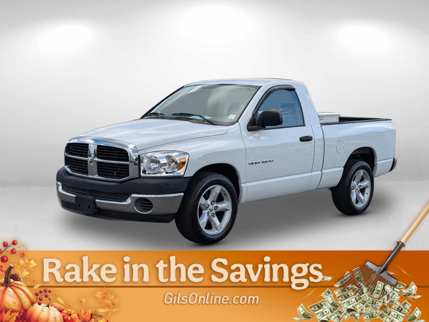 2006 White Dodge Ram 1500 ST (1D7HA16K46J) with an Gas V6 3.7L/226 engine, located at 521 Old Farm Lane Rd, Prattville, AL, 36066, (334) 325-1505, 32.482460, -86.416367 - 2006 Dodge Ram 1500 ST - Photo#0