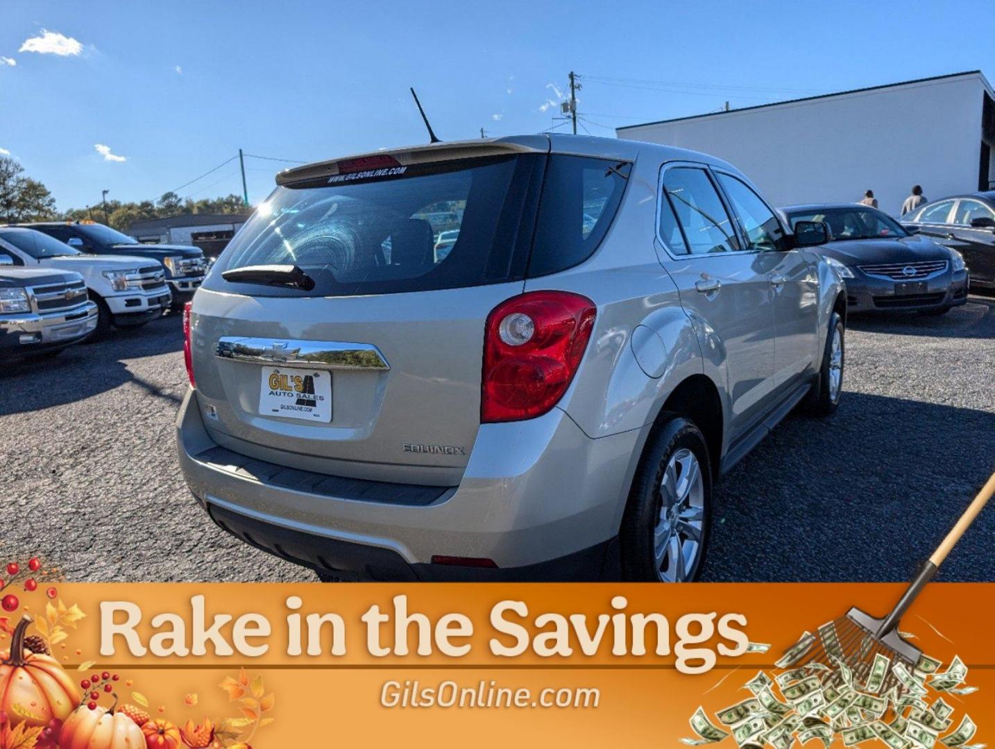 2013 Champagne Silver Metallic /Jet Black Chevrolet Equinox LS (2GNALBEK0D6) with an Gas/Ethanol I4 2.4/145 engine, 6-Speed Automatic transmission, located at 3959 U.S. 80 W, Phenix City, AL, 36870, (334) 297-4885, 32.469296, -85.135185 - 2013 Chevrolet Equinox LS - Photo#8