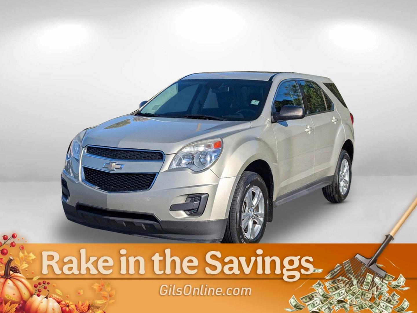 2013 Champagne Silver Metallic /Jet Black Chevrolet Equinox LS (2GNALBEK0D6) with an Gas/Ethanol I4 2.4/145 engine, 6-Speed Automatic transmission, located at 3959 U.S. 80 W, Phenix City, AL, 36870, (334) 297-4885, 32.469296, -85.135185 - 2013 Chevrolet Equinox LS - Photo#0