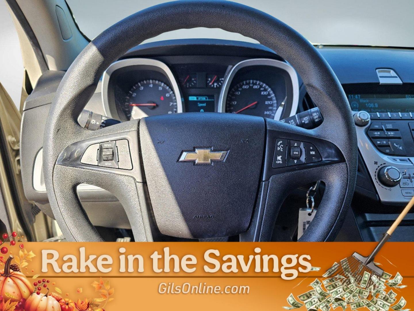 2013 Champagne Silver Metallic /Jet Black Chevrolet Equinox LS (2GNALBEK0D6) with an Gas/Ethanol I4 2.4/145 engine, 6-Speed Automatic transmission, located at 1430 Gateway Drive, Opelika, AL, 36801, (334) 239-0944, 32.637871, -85.409790 - 2013 Chevrolet Equinox LS - Photo#10